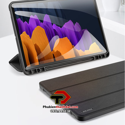 Bao da dành cho SamSung Galaxy Tab S8 Ultra có ngăn đựng bút chính hãng Dux Ducis Domo - Hàng nhập khẩu