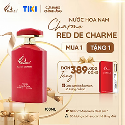 Nước Hoa Nam Charme Red De Charme 100ml Chính Hãng, Nam Tính Lịch Lãm