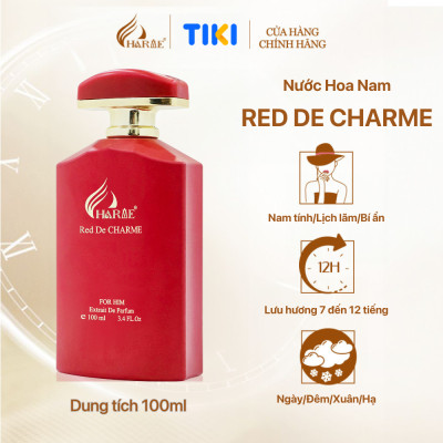 Nước Hoa Nam Charme Red De Charme 100ml Chính Hãng, Nam Tính Lịch Lãm