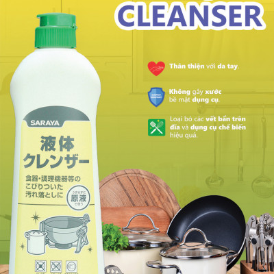 Kem Tẩy Rửa Đa Năng Saraya Liquid Cleanser - Chai 400g