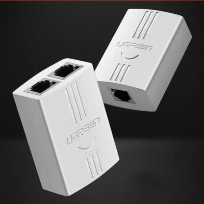 Ugreen UG2035120351TK Màu Trắng Đầu chia cổng điện thoại RJ11 1 ra 2 cao cấp - HÀNG CHÍNH HÃNG
