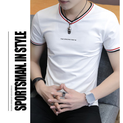 Áo thun nam ngắn tay cổ tim body thời trang SITAKI cao cấp ATN06