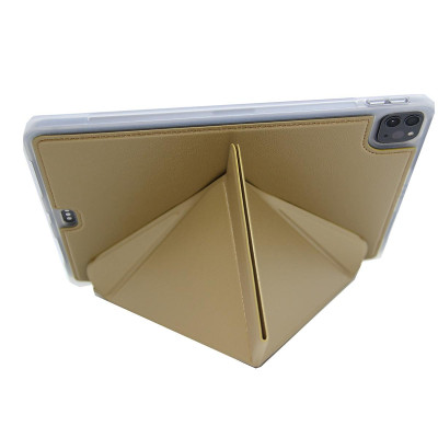 Bao Da Cho iPad Pro 11 inch M4 2024 hiệu Onjess Lưng Silicon Chống Sốc, Gấp Dựng Đứng, Ngang Tiện Lợi - Hàng Chính Hãng