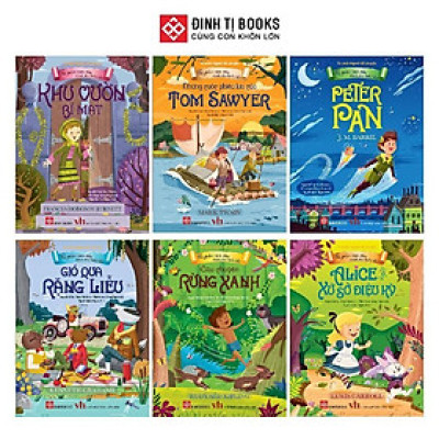 Sách - Tác Phẩm Kinh Điển Dành Cho Thiếu Nhi - Combo 6 Tác Phẩm - Đinh Tị Books