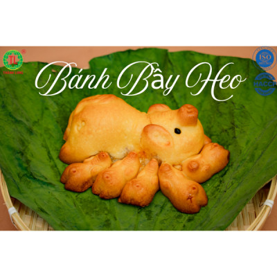 BÁNH TRUNG THU BẦY HEO 5 CON THÀNH LONG - NHÂN ĐẬU XANH 220G - VIỆT NAM