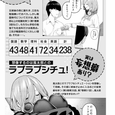 五等分の花嫁　キャラクターブック　三玖 - Go Tobun no Hanayome