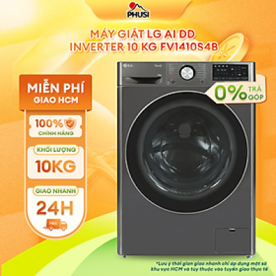 Máy giặt LG AI DD Inverter 10 kg FV1410S4B - Hàng Chính Hãng - Giao HCM