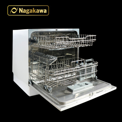 Máy rửa bát 8 bộ cao cấp Nagakawa NK8D61M- Bảo hành 2 năm - Made in Malaysia - Hàng chính hãng