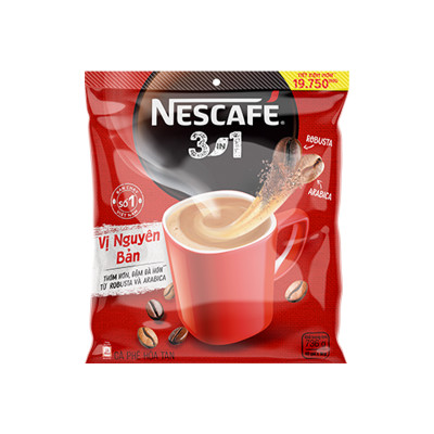 [Tặng Ca Đá 900ML] Combo 3 Bịch NESCAFE 3IN1 Công thức cải tiến - VỊ NGUYÊN BẢN Bịch 46 gói