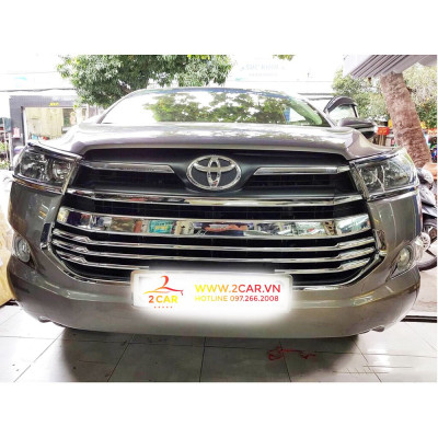 Ốp mặt ca lăng xe Toyota Innova 2017-2022 mạ crom cao cấp, sáng bóng