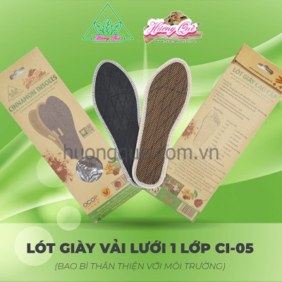 Lót giày Hương Quế CL06 chính hãng, êm, bền, bột quế thật, thơm, chống hôi chân và tốt cho sức khỏe.