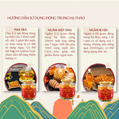 Đông trùng hạ thảo thượng hạng sấy khô 20gr/hũ
