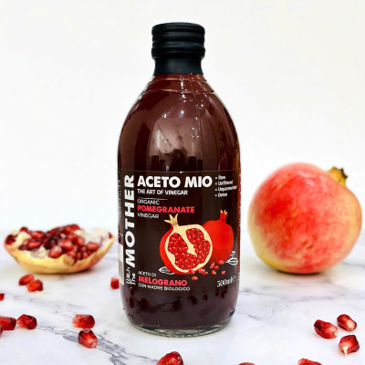 Combo 2 Chai Giấm Lựu Hữu Cơ Aceto Mio (Có Giấm Cái) 500ml, Hỗ Trợ Detox Cơ Thể, Tốt Cho Sức Khỏe