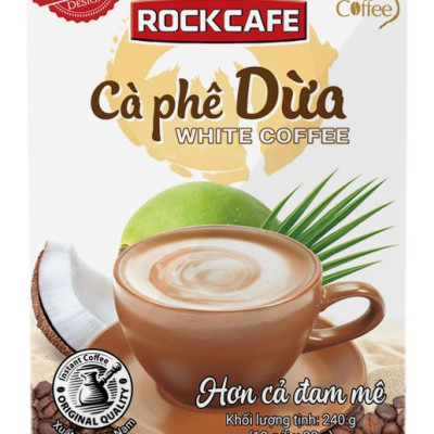Cà phê dừa ROCKCAFE (Hộp 12 gói)