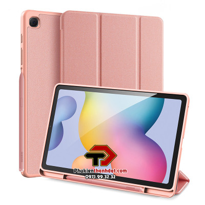 Bao da chống sốc cho Samsung Galaxy Tab S6 Lite 2024 chính hãng Dux Ducis Domo có ngăn đựng bút - Hàng chính hãng
