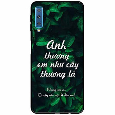 Ốp lưng in cho Samsung A7 2018 Mẫu Anh Thương Em