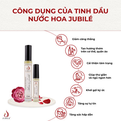 Vip Men by Jubilé - Tinh dầu nước hoa Pháp nữ Dạng lăn 12ml Thơm Lâu, Sang Trọng, Quyến Rũ