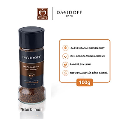 Cà Phê Hòa Tan Davidoff Café  Espresso 57 D100E (100g)