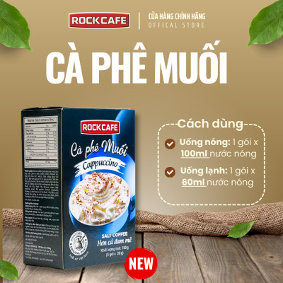 ROCKCAFE - CAPPUCCINO MUỐI (5 gói x 30 gram)