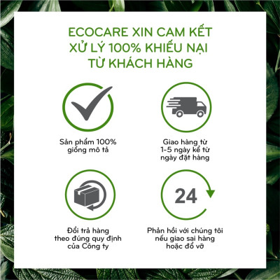 Nước lau sàn Hữu cơ Ecocare đuổi muỗi tinh dầu Quế 2000ml