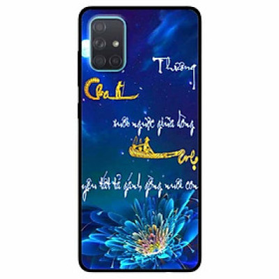 Ốp lưng in cho Samsung A71 Mẫu Thư Pháp Cha Mẹ