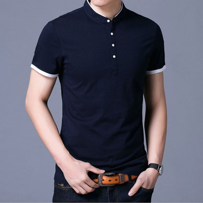 Áo thun nam ngắn tay cổ trụ thời trang SITAKI cao cấp ATN01