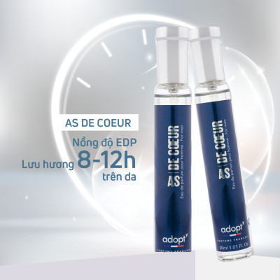 Nước hoa nam,nước hoa quang linh chính hãng Adopt as decour hương thơm sang trọng mạnh mẽ dung tích 30ml