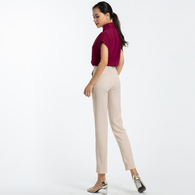 Quần Ống Đứng Nữ Công Sở Cao Cấp Thời trang thiết kế Hity PAN042 (Kem Champagne)