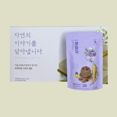 Trà Thảo mộc SSanghwacha rễ cát cánh - Bell Flower Herb Tonic Tea - Ginseng House hộp 30 gói x 100ml