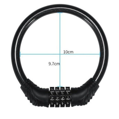 Khóa Xe Đạp Thể Thao Với Mật Mã 4 Số Chống Trộm, Khóa Số Chắc Chắn, An Toàn