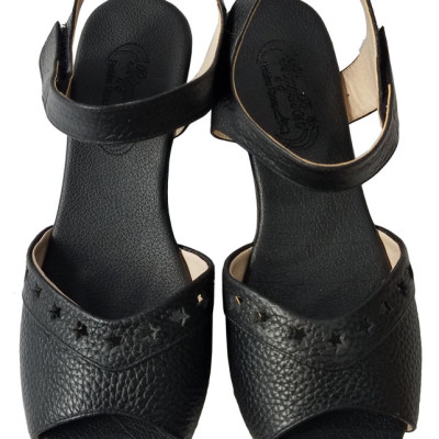 Giày Sandal Đế Xuồng Nữ Da Bò BIGGBEN Cao Cấp SDX32