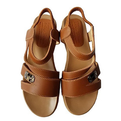 Giày sandal nữ da bò thật BIGGBEN cao cấp SDN81