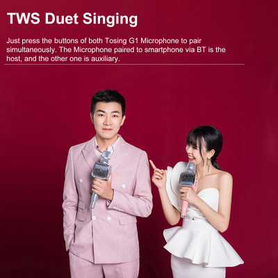 Máy nghe nhạc Karaoke TOSING G1 không dây Bluetooth 5.0 loa Micrô ghi âm hát trực tiếp