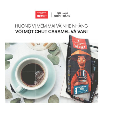 MR.VIET Cà Phê Hương Chồn - Cà Phê Rang Xay Túi 250g