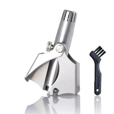 Dụng cụ, Máy cắt tỉa lông mũi bằng thép không gỉ cao cấp, máy cắt lông mũi an toàn tiện lợi ( tặng bộ chổi vệ sinh mini nội địa nhật bản )