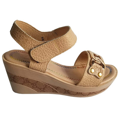 Giày sandal xuồng nữ da bò BIGGBEN cao cấp SDX34