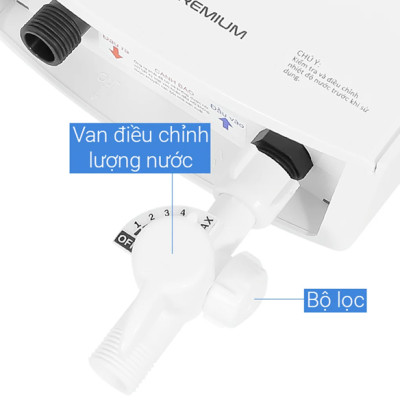 Máy nước nóng trực tiếp Ariston 4500W AURES PREMIUM 4.5P IVORY - Hàng Chính Hãng - Mới 100%