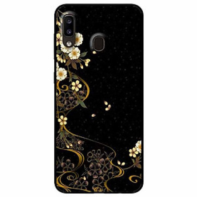 Ốp lưng dành cho Samsung M20 mẫu Hoa Văn Hoa Trắng