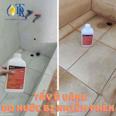 Tẩy Bồn Cầu Bị Ố Vàng,Tẩy Gạch Men,Tẩy Xi Măng,Nước Tẩy Nhà Vệ Sinh,Tẩy Rong Rêu Vôi Vữa Dr.C Super Clean S90 5 Lít