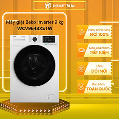 WCV9648XSTW - Máy giặt cửa trước Beko Inverter 9 kg WCV9648XSTW - Màu trắng - Hàng chính hãng