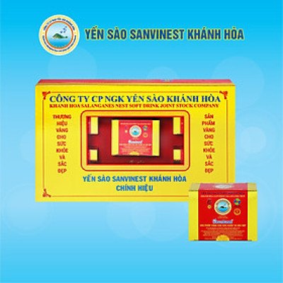 [5 hộp 3g] Yến sào Sanvinest Khánh Hòa chính hiệu tinh chế Hộp quà tặng 3g - Q503
