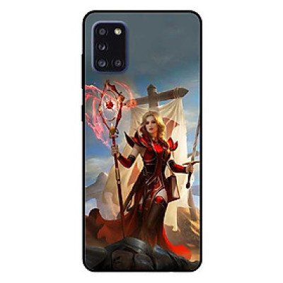 Ốp lưng dành cho Samsung A31 mẫu Cô Gái Trượng Đỏ