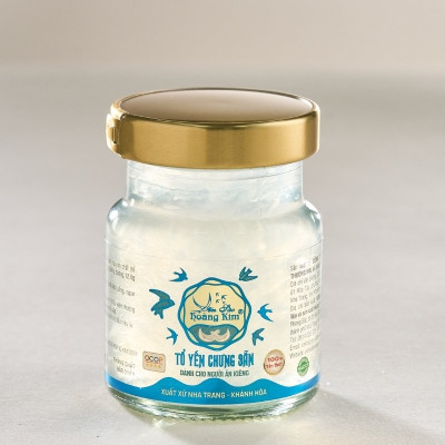 Tổ Yến Chưng Sẵn Ăn Kiêng Yến Sào Hoàng Kim (Không Đường) - Vị Ngọt Từ Cỏ Ngọt Tự Nhiên - OCOP 4 Sao (Hộp 1 Hũ x 70ml)