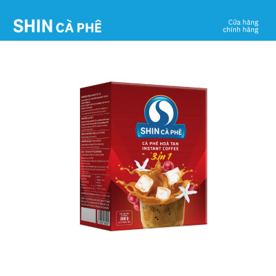 Cà phê hòa tan sấy nóng 3 in 1 - SHIN Cà Phê - Hộp 20 gói