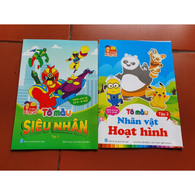 Sách Combo (6 Cuốn) Túi Tô Màu Siêu Nhân - Dành Cho Bé Từ 3-6 Tuổi