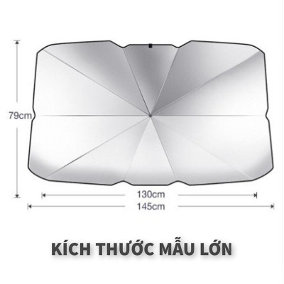 Ô Che Nắng Kính Lái Xe Ô tô - Bảo vệ nội thất ô tô - Dù che nắng kính lái xe hơi - chống tia UV