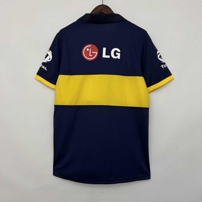 Áo Bóng Đá Retro Boca Juniors 2009 - Sân Nhà bản cao cấp vải Cotton Polyester