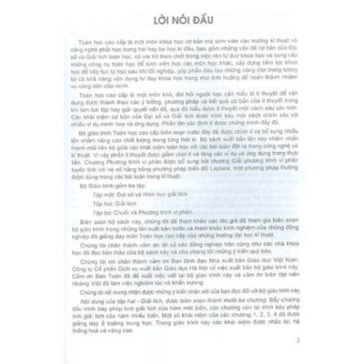 Sách - Toán Học Cao Cấp - Tập 2 - Giải Tích (DN)