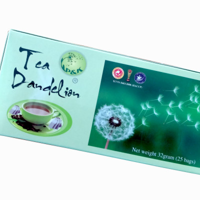 Trà Bồ Công Anh 25 túi lọc P&K - Ngăn ngừa ung thư, mát gan, giải độc, giảm viêm họng, ổn định huyết áp, đường máu, thanh lọc cơ thể