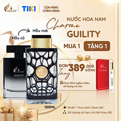 Nước Hoa Nam CHARME GUILITY 10ml/100ml Lưu Hương Lâu Lịch Lãm, Nam Tính_Nước Hoa Chính Hãng